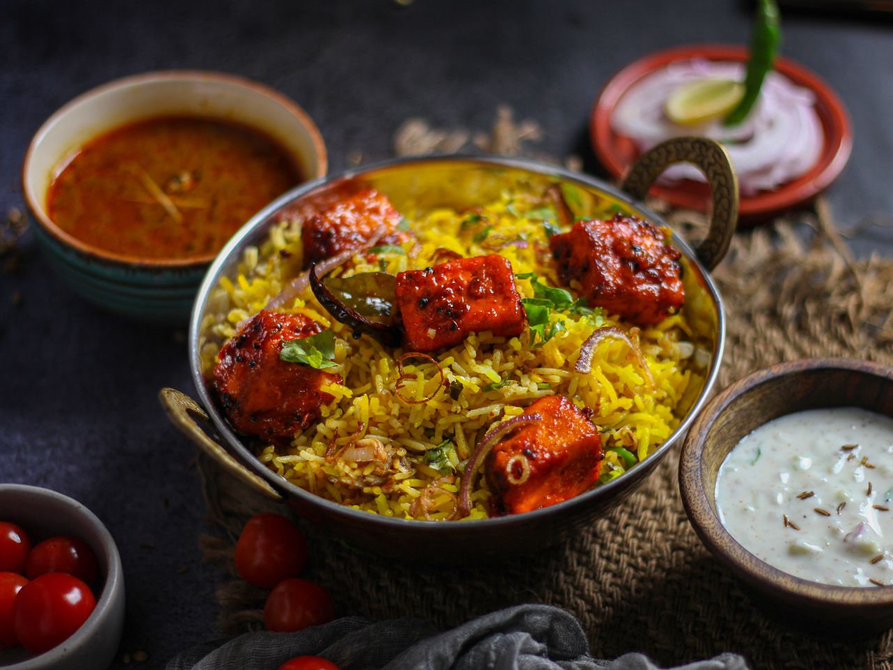 Paneer Tikka Biryani